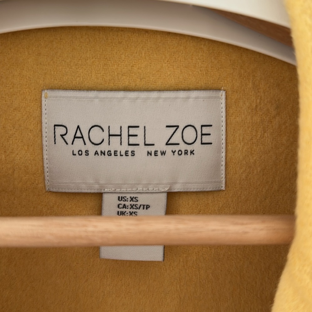 Rachel Zoe Women's Yellow Coat - Picture 9 of 9
